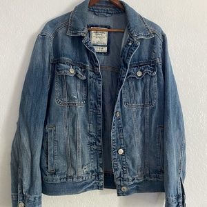Abercrombie & Fitch Distressed Denim Jacket